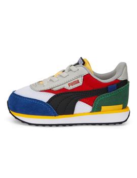 Zapatillas puma future rider splash ac inf multicolor bebé.