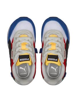 Zapatillas puma future rider splash ac inf multicolor bebé.