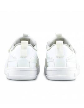 Zapatillas puma multiflex sl v ps blanco de niño.