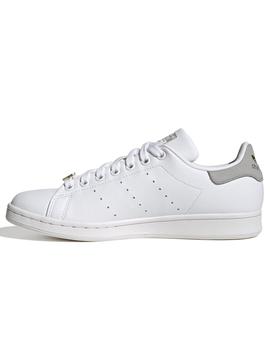 Zapatillas adidas stan smith blanco gris de mujer.