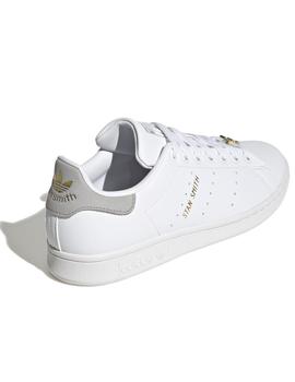 Zapatillas adidas stan smith blanco gris de mujer.