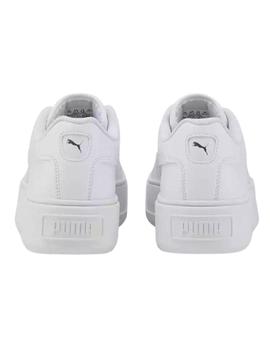 Zapatillas puma karmen l jr blanco de niña.