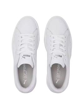 Zapatillas puma karmen l jr blanco de niña.