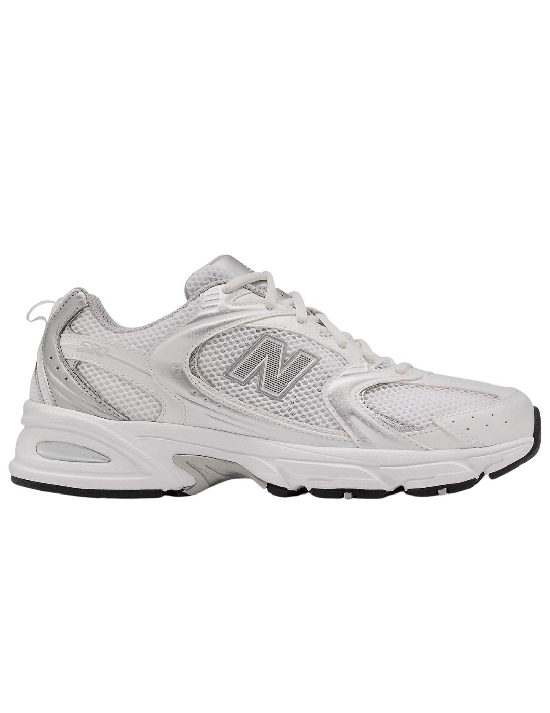 Zapatillas new balance mr530ema blanco gris unisex.