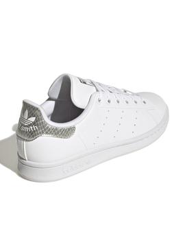 Zapatillas adidas stan smith blanco plata j de niño.