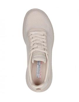 Zapatillas skechers bobs squad chaos face off nude de mujer.