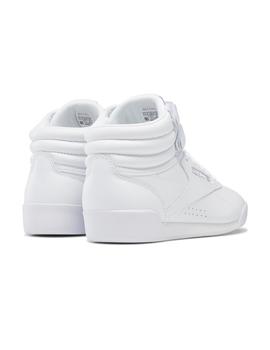 Zapatillas reebok freestyle  hi blanco de niña.