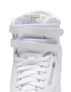 Zapatillas reebok freestyle  hi blanco de niña.