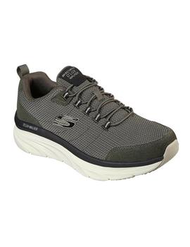 Zapatillas skechers d´lux walker bersaga verde de hombre.