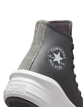 Zapatillas converse ct all star move hi knit gris de mujer.