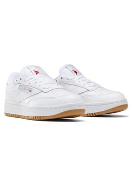 Zapatillas reebok club c double blanco caramelo de mujer.