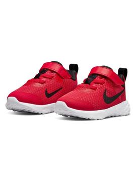 Zapatillas nike revoltion 6 nn tdv rojo de bebé.