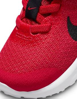 Zapatillas nike revoltion 6 nn tdv rojo de bebé.