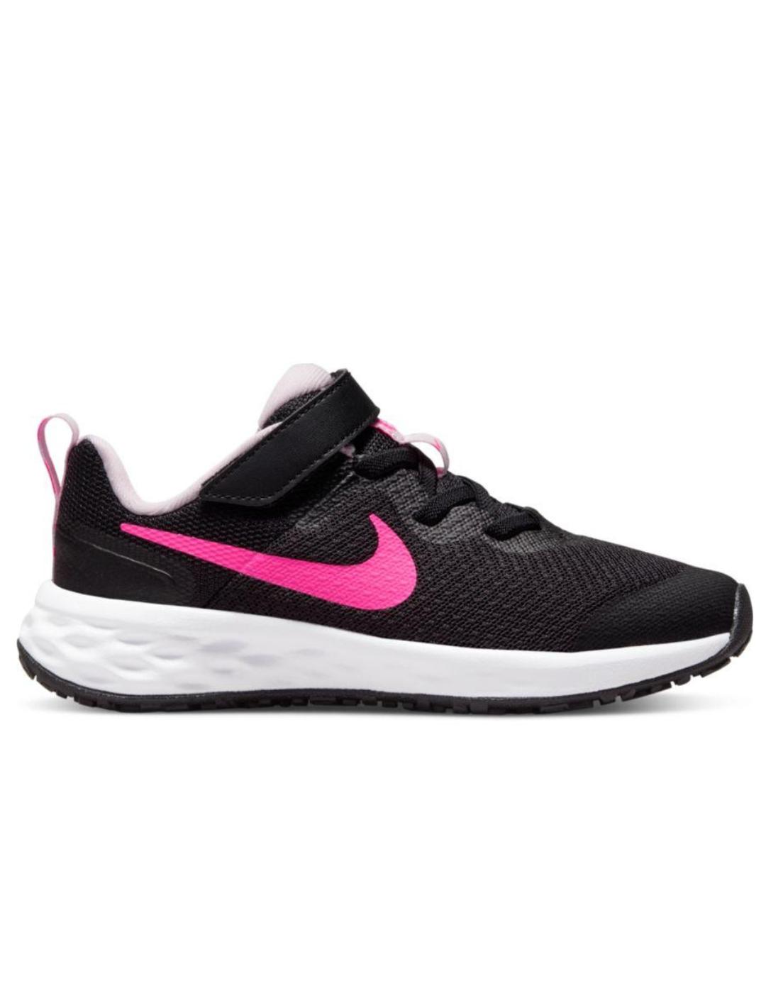 Podrido Por Apariencia Zapatillas nike revolution 6 nn psv negro rosa de niña.