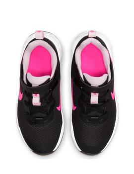 Zapatillas nike revolution 6 nn psv negro rosa de niña.