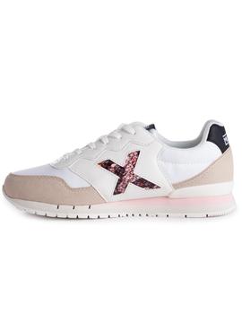 Zapatillas munich dash women 148 blanco rosade mujer.