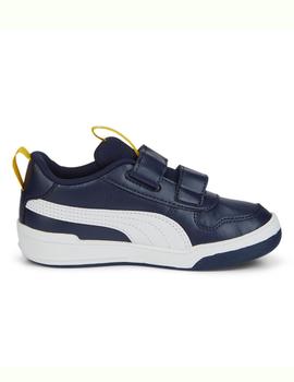 Zapatillas puma multiflex sl azul de niño.