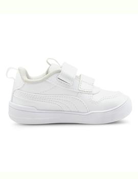 Zapatillas puma multiflex inf blanco de bebé.