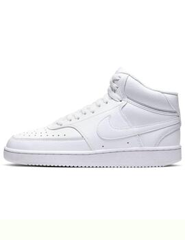 Zapatillas nike court vision mid blanco de mujer.