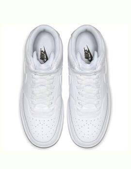 Zapatillas nike court vision mid blanco de mujer.