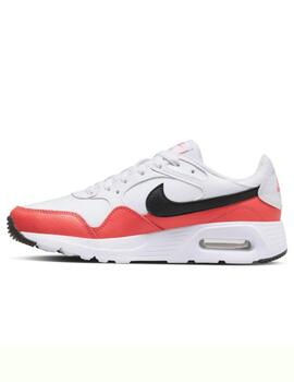 Zapatillas nike air max sc blanco rojo de mujer.