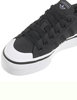 Zapatillas adidas nizza platform negro de mujer.