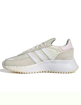 Zapatillas adidas retropy f2 beige de mujer.