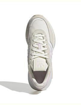 Zapatillas adidas retropy f2 beige de mujer.