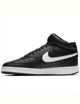 Zapatillas nike court vision negro blanco de mujer.