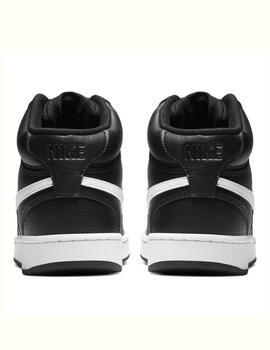 Zapatillas nike court vision negro blanco de mujer.