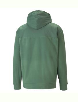 Sudadera puma polarfleece deep forest verde de hombre.