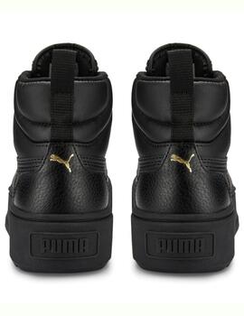 Zapatillas puma karmen mid negro de mujer.