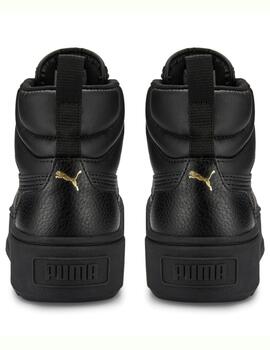 Zapatillas puma karmen mid negro de mujer.