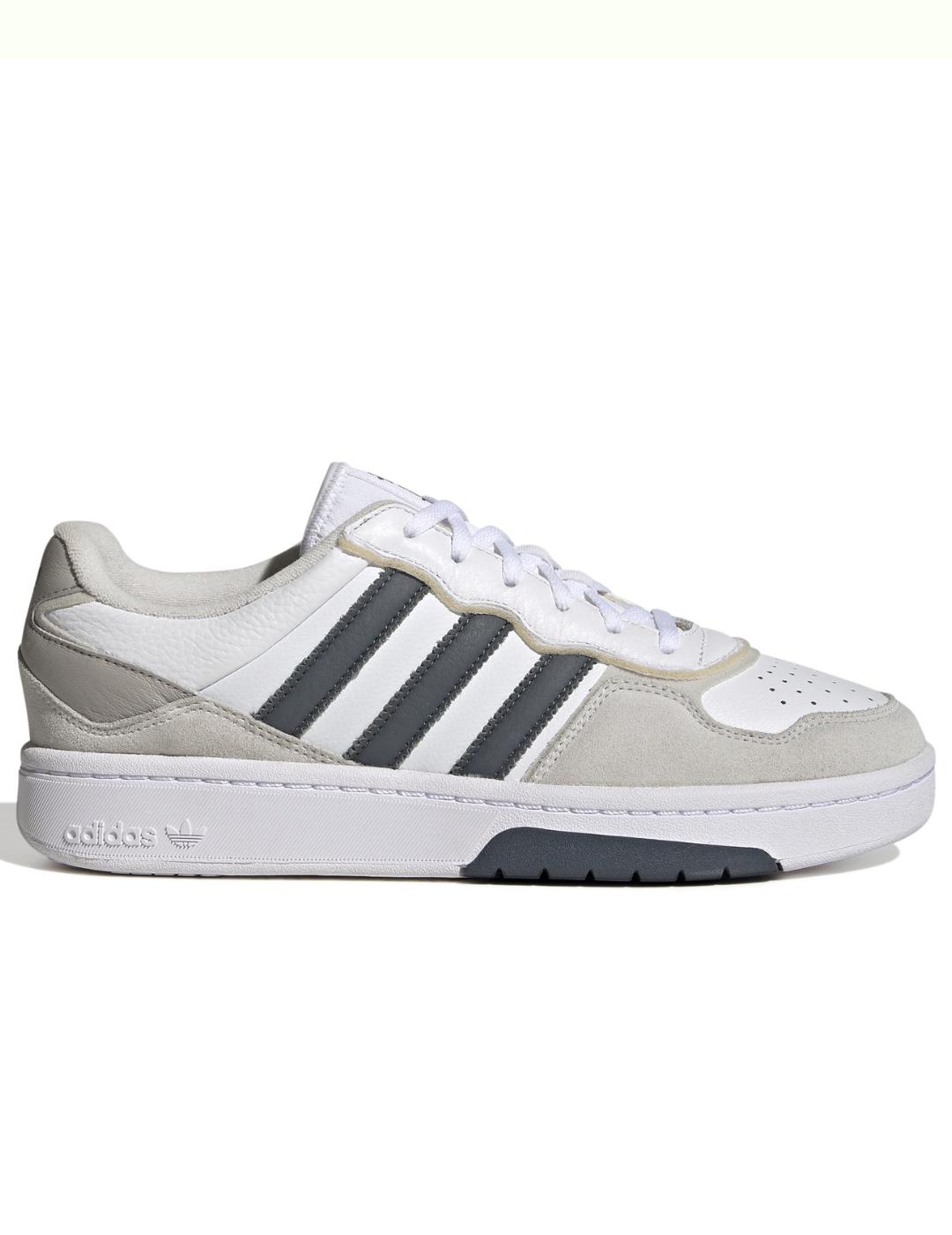 Zapatillas adidas courtic blanco beige de hombre.