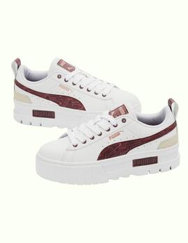 Zapatillas mayze puma x Aitana swirl blanco granate de mujer