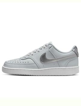 Zapatillas nike court vision nn gris platino de mujer.