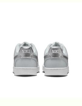 Zapatillas nike court vision nn gris platino de mujer.