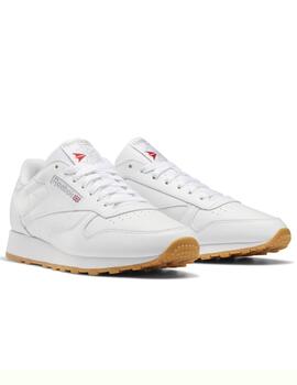 Zapatillas reebok classic leather blanco caramelo de hombre.