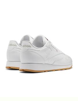 Zapatillas reebok classic leather blanco caramelo de hombre.