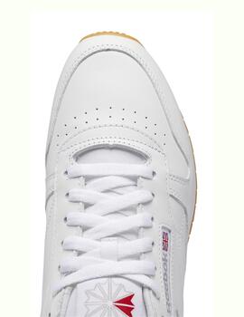 Zapatillas reebok classic leather blanco caramelo de hombre.