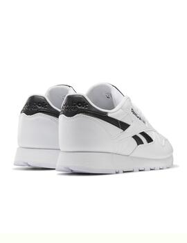 Zapatillas reebok classic vegan blanco negro de hombre.