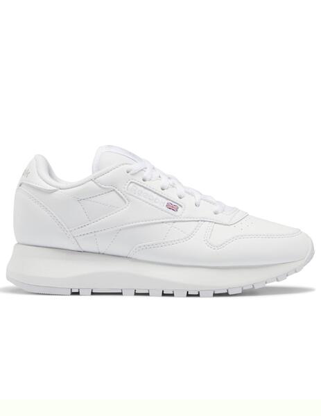 Zapatillas reebok classic leather sp j blanco de niño.