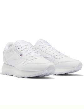 Zapatillas reebok classic leather sp j blanco de niño.