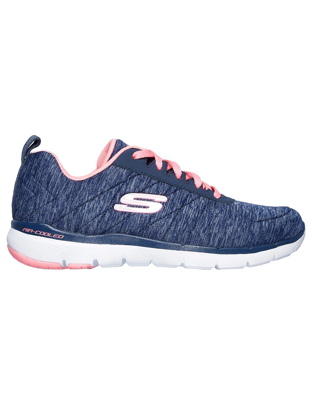 Zapatillas de Mujer Skechers13067/NVCL MARINO/ROSA