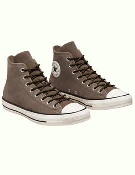 Zapatillas converse all star nubuck leather gris de hombre.