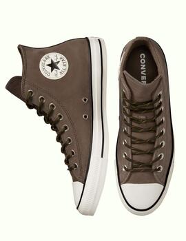 Zapatillas converse all star nubuck leather gris de hombre.