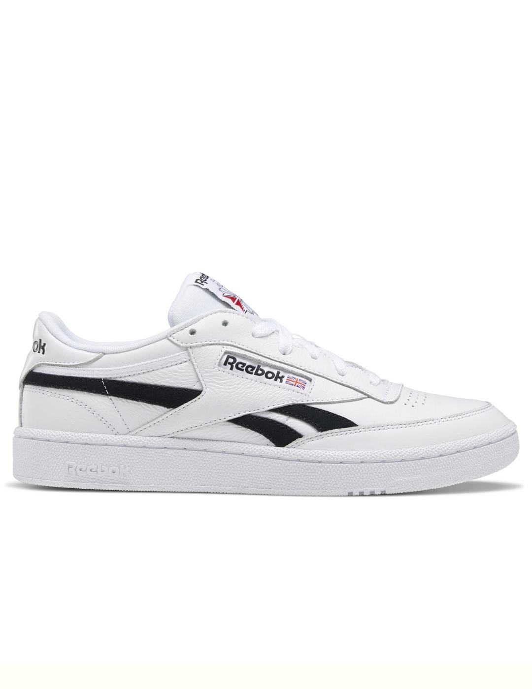 Zapatillas reebok club c revenge mu blanco negro de hombre.