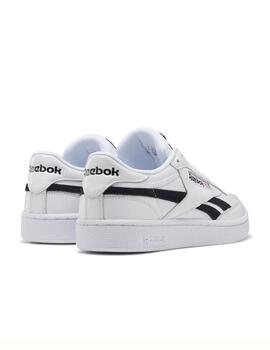 Zapatillas reebok club c revenge mu blanco negro de hombre.