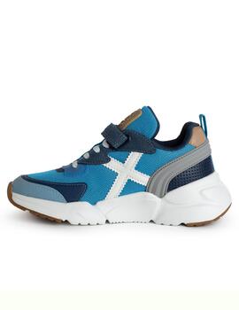 Zapatillas munich mini track vco 59 azul de niño.