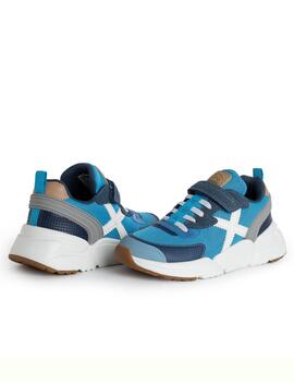 Zapatillas munich mini track vco 59 azul de niño.